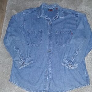Denim Button-Up Shirt